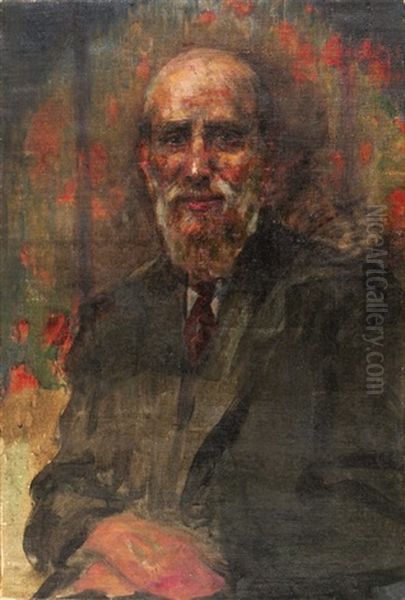 Portrait Of A Man Oil Painting by Leopold Pilichowski