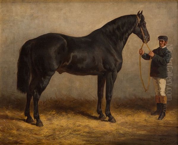 Horse From The Royal Stud Oil Painting by Henryk Pillati