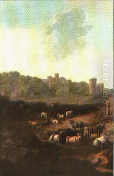 Pastorale Landschaft Oil Painting by Jean Baptiste Pillement