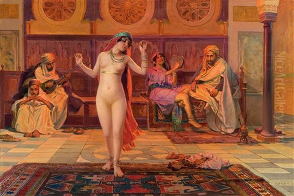 Tanz Der Salome (the Dance Of Salome) Oil Painting by Otto Pilny