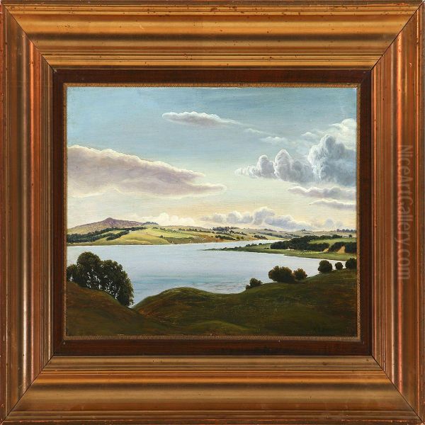 View From Silkeborg Oil Painting by August Vilhelm Boesen