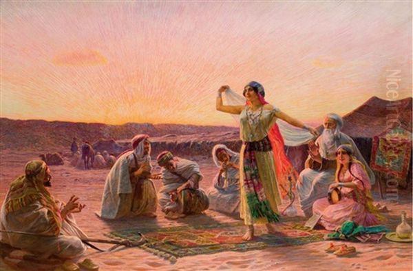 La Danseuse Du Desert Oil Painting by Otto Pilny