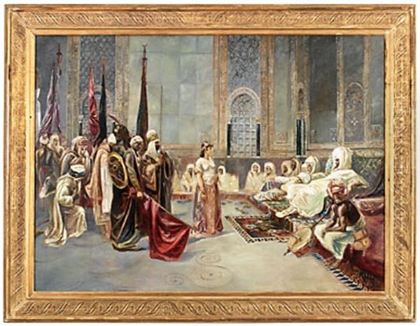 Orientaliskt Motiv Oil Painting by Otto Pilny