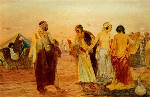 Szene Aus Dem Orient Oil Painting by Otto Pilny