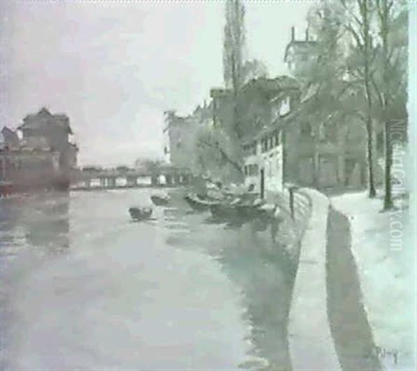 Zurich. Oil Painting by Otto Pilny