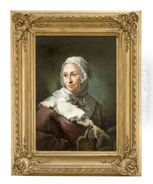 Bildnis Elisabeth Maria D`abbestee Oil Painting by Carl Gustav Pilo