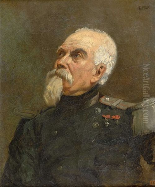 Portrait De Militaire Oil Painting by Isidore Alexandre Augustin Pils