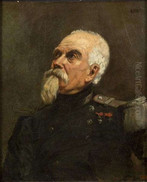 Portrait De Militaire Oil Painting by Isidore Alexandre Augustin Pils