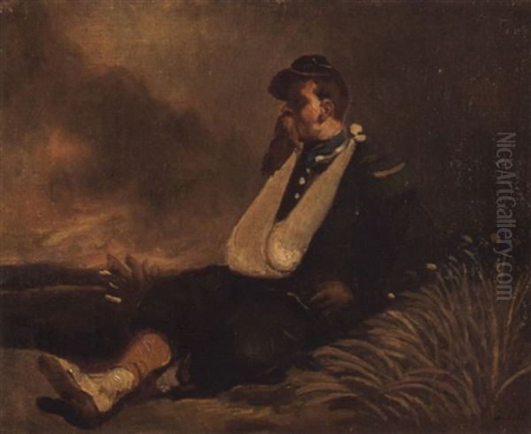 Verwundeter Soldat Oil Painting by Isidore Alexandre Augustin Pils