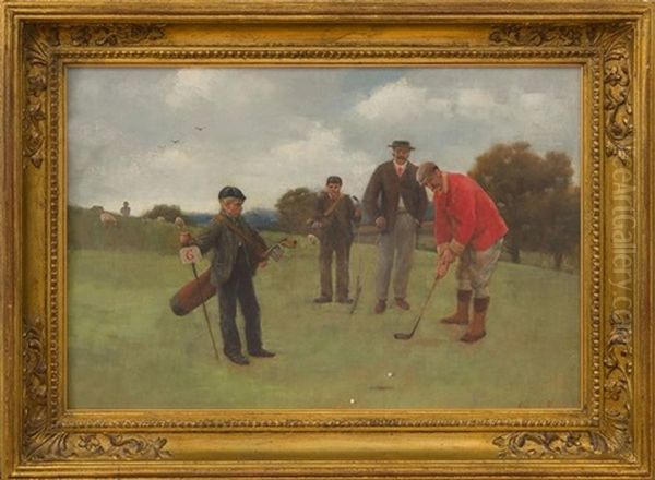 Laidlaw Purves, Putting Oil Painting by William Edwin Pimm