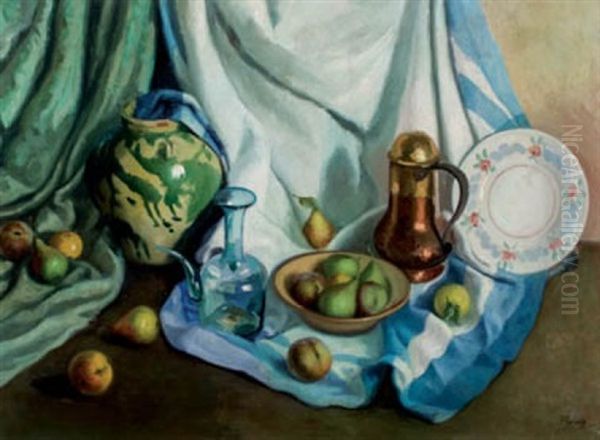 Bodegon Oil Painting by Jose Pinazo Martinez