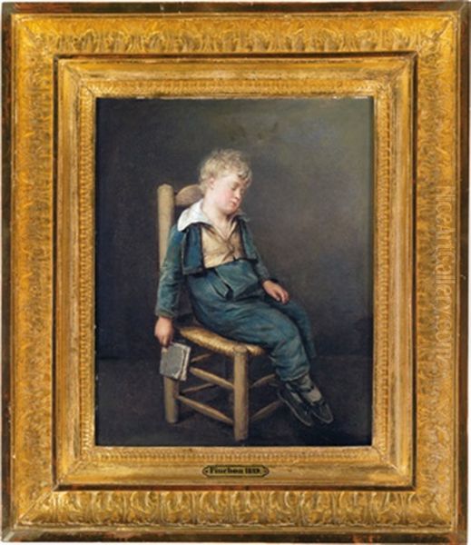 Ein Schlafender Junge Oil Painting by Jean Antoine Pinchon