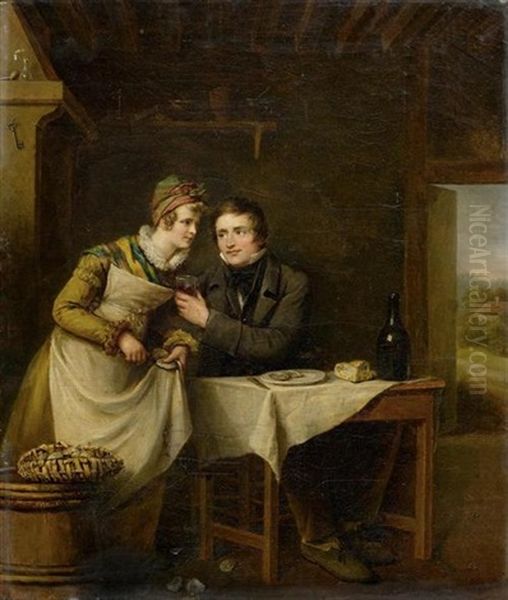 Mahlzeit Oil Painting by Jean Antoine Pinchon