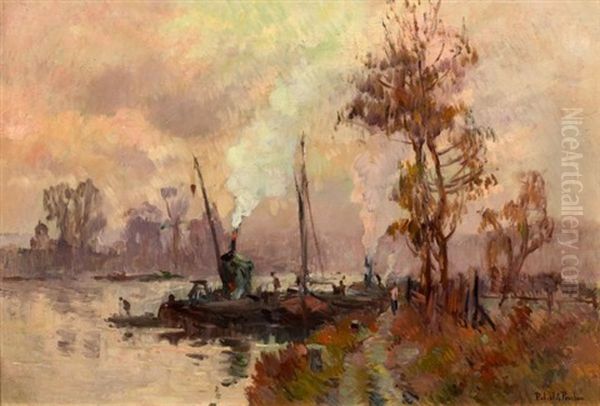 La Seine A L'ile Lacroix by Robert Antoine Pinchon