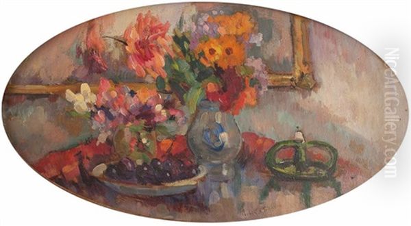 Nature Morte Au Vase De Fleurs Oil Painting by Robert Antoine Pinchon