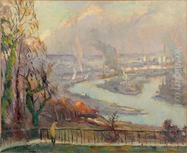 Rouen, Vue De Canteleu Oil Painting by Robert Antoine Pinchon