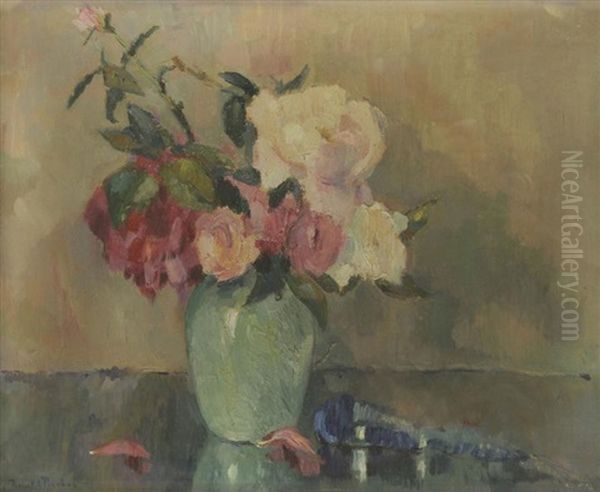 Vase De Fleurs Oil Painting by Robert Antoine Pinchon