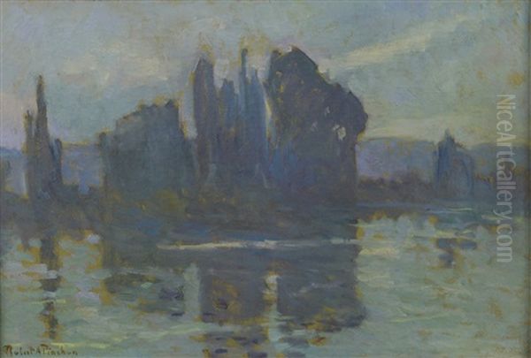 Les Bords De Seine Oil Painting by Robert Antoine Pinchon