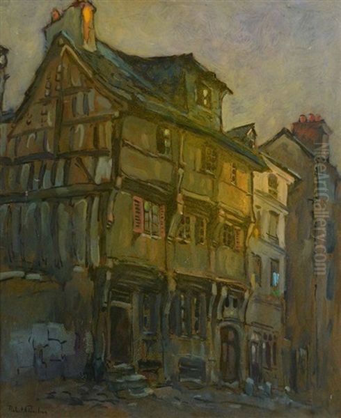 Maisons Du Vieux Rouen Oil Painting by Robert Antoine Pinchon