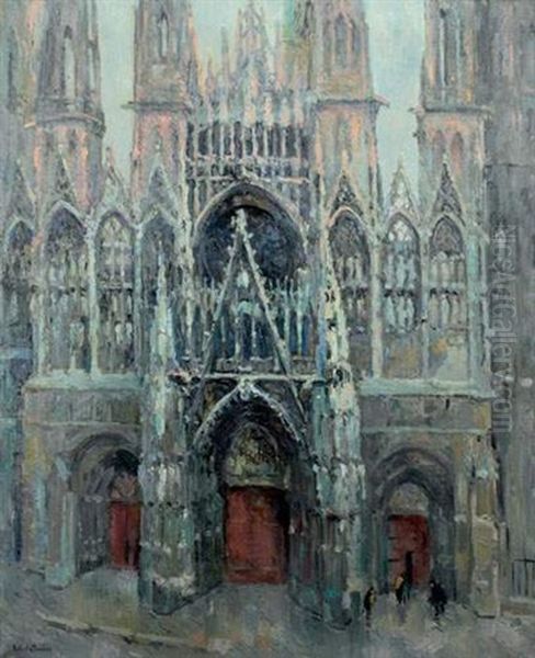 La Cathedrale De Rouen Oil Painting by Robert Antoine Pinchon