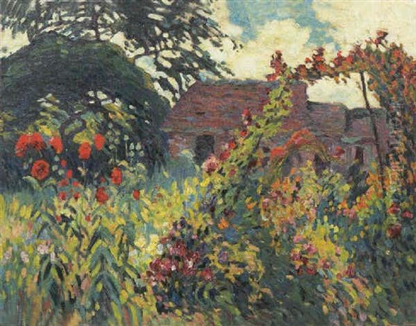 Le Jardin Aux Pavots Oil Painting by Robert Antoine Pinchon