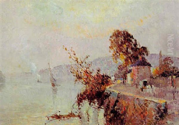 Paysage De Seine Oil Painting by Robert Antoine Pinchon