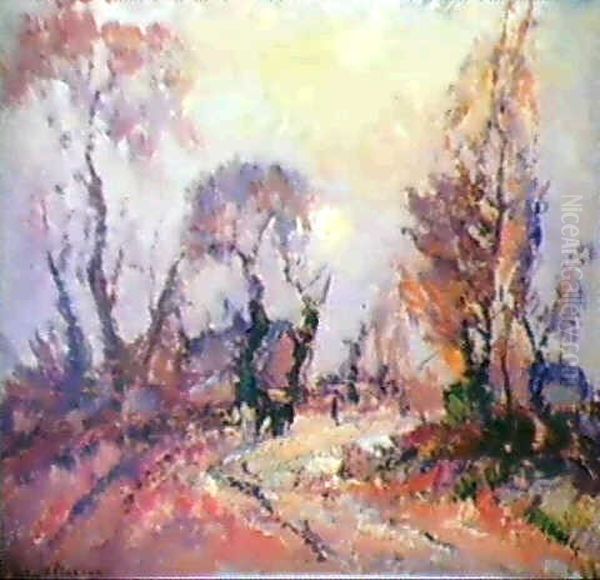 Paysage D'hiver Oil Painting by Robert Antoine Pinchon