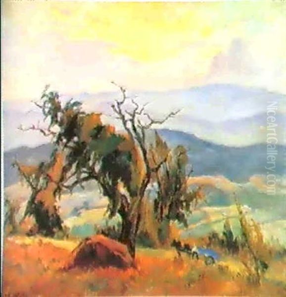 La Colline Des Maures, Paysagedu Midi Oil Painting by Robert Antoine Pinchon