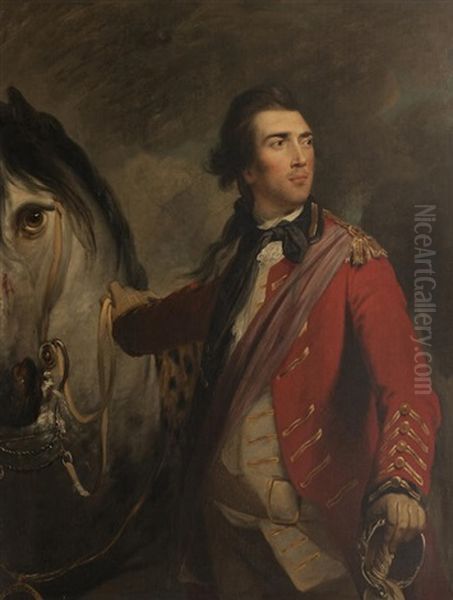 Colonel John Graham Of Kippen, 3rd Son Of Nicol Graham Of Gartmore And Brother Of Doughty Deeds Oil Painting by Robert Edge Pine