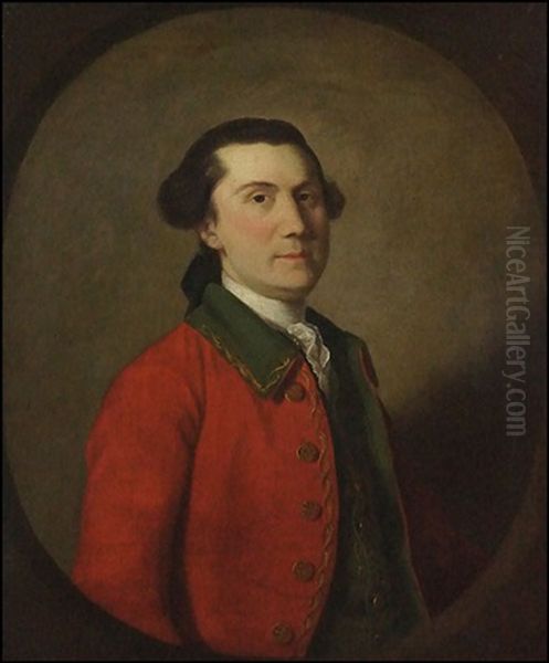 Portrait Of A Redcoat Oil Painting by Robert Edge Pine