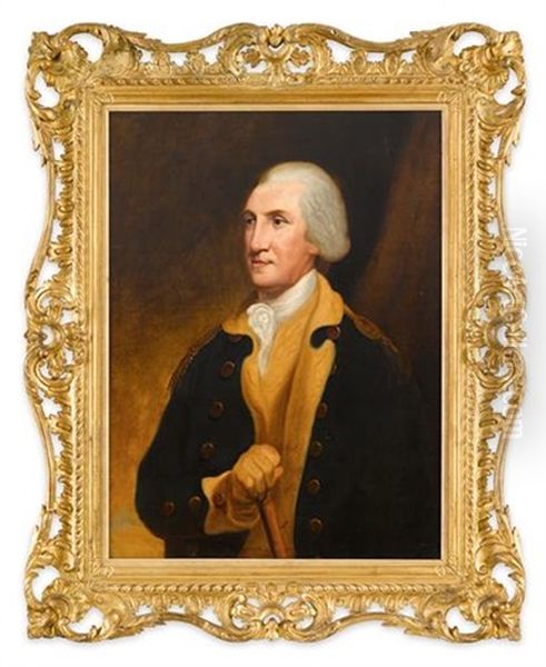 Portrait Of George Washington (1732-1799) Oil Painting by Robert Edge Pine