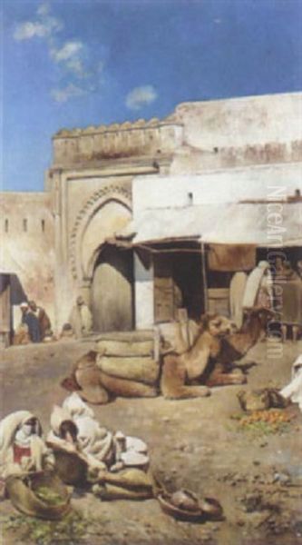 View Of Tangier Oil Painting by Jose Pineda