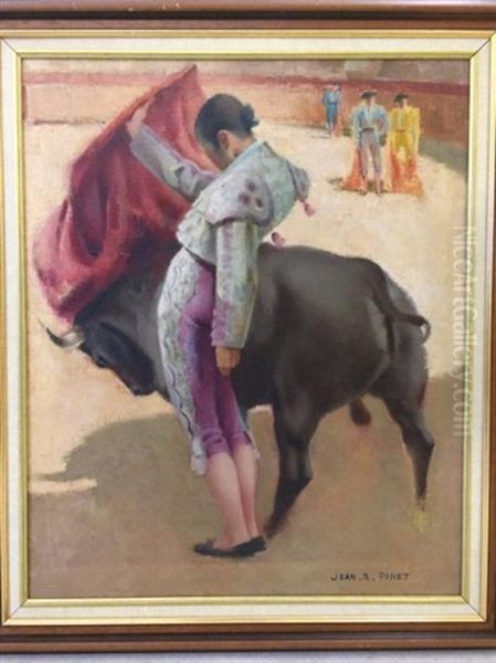 La Corrida Oil Painting by Jean Robert Pinet