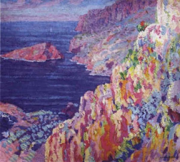 Cala Mallorquina Oil Painting by Octavio Pinto