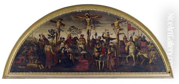 The Crucifixion Oil Painting by Bernardino Betti Pinturicchio