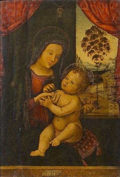 The Madonna And Child Oil Painting by Bernardino Betti Pinturicchio