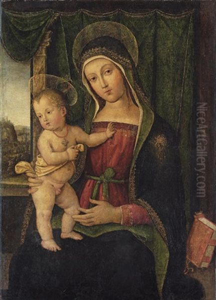 The Madonna And Child Oil Painting by Bernardino Betti Pinturicchio