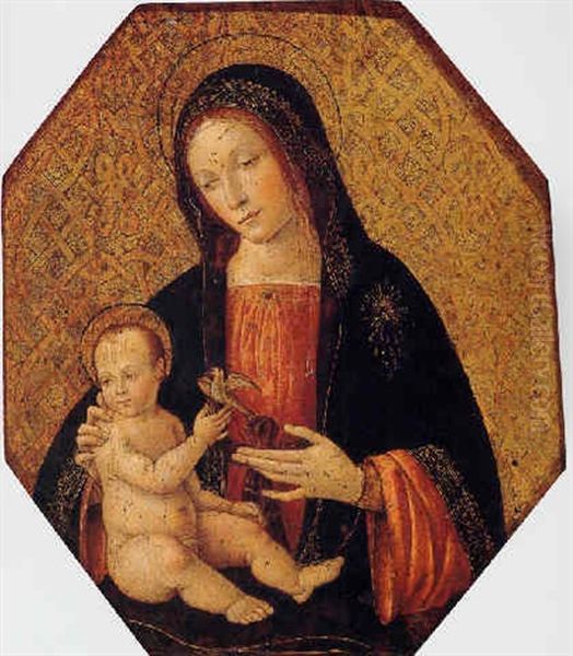 Madonna And Child Oil Painting by Bernardino Betti Pinturicchio