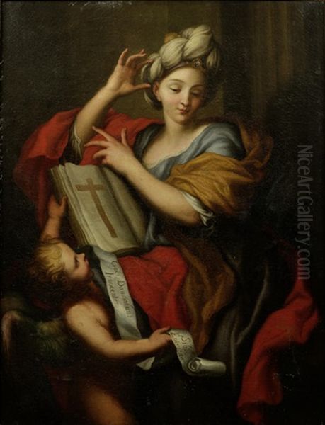 The Epirotica Or Cimmerian Sibyl Oil Painting by Anton Maria Piola