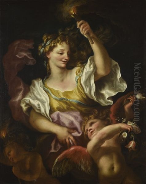 Proserpine As An Allegory Of Spring Oil Painting by Domenico Piola