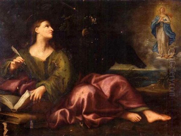 Saint Jean Oil Painting by Domenico Piola