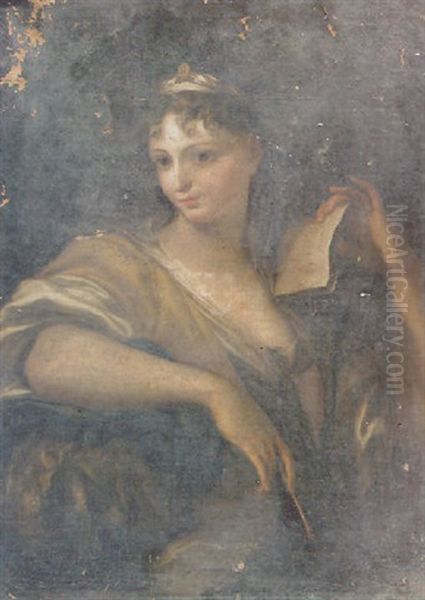 An Allegory Of Painting Oil Painting by Domenico Piola