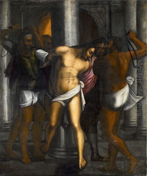 La Flagellation Du Christ by Sebastiano Del Piombo