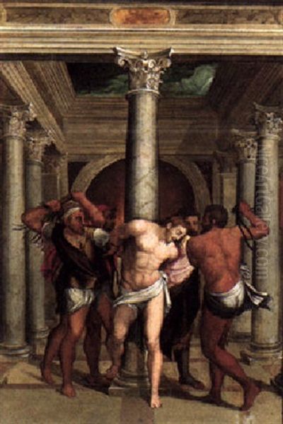 The Flagellation Oil Painting by Sebastiano Del Piombo