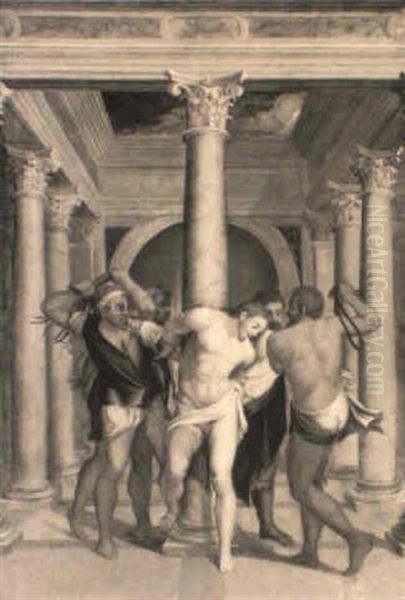 The Flagellation Oil Painting by Sebastiano Del Piombo