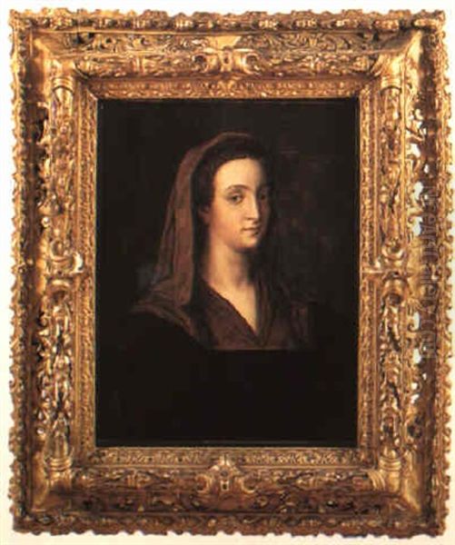 Portratt Av Giulia Gonzaga Oil Painting by Sebastiano Del Piombo