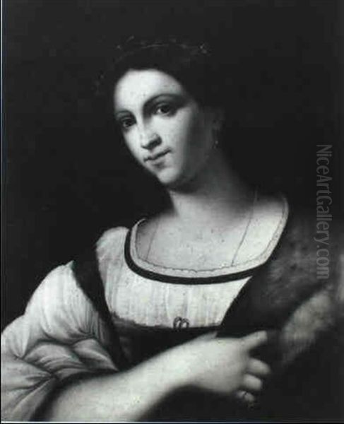 Portrait Of A Lady, Half-length Oil Painting by Sebastiano Del Piombo