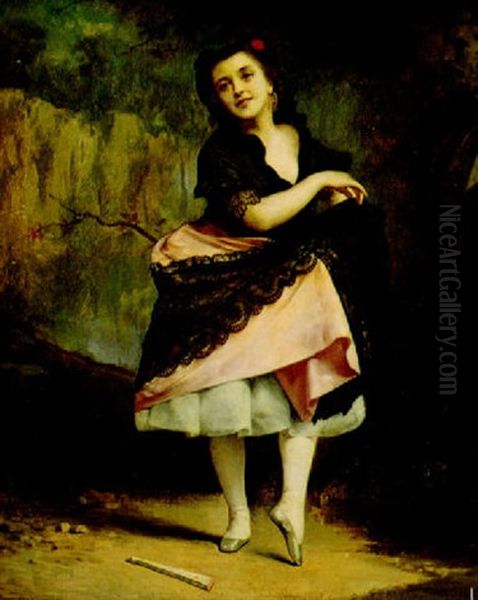 Danseuse Oil Painting by Etienne Adolph Piot