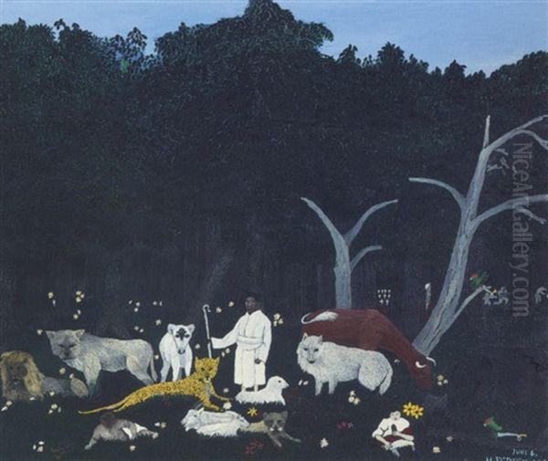 Holy Mountain, I Oil Painting by Horace Pippin