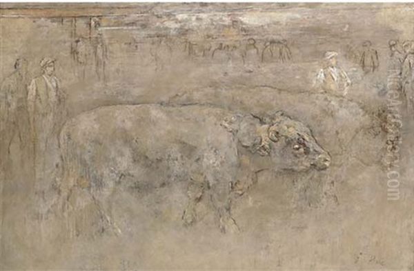 The Bull Ring Oil Painting by Sir George Pirie